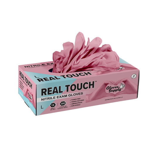 Pink Nitrile Exam Gloves 2.5 gr Case 3000
